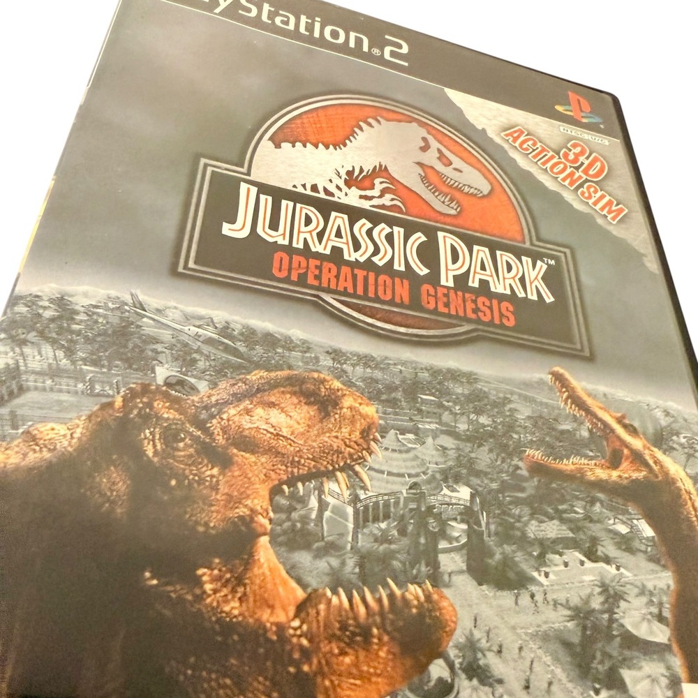Konami Jurassic Park Operation Genesis PS2 Video Game CIB Sony PlayStation 2